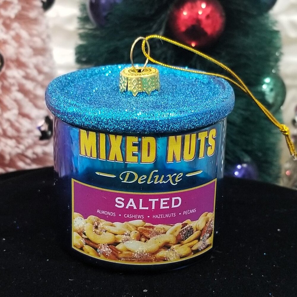 Blown Glass DELUXE MIXED NUTS Christmas Ornament
